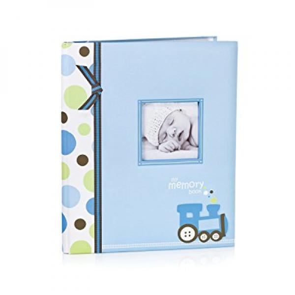 A Perfect Baby Shower Gift Blue Lil Peach Chevron Baby Memory Book